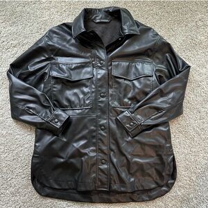 Zara Faux Leather Shacket
